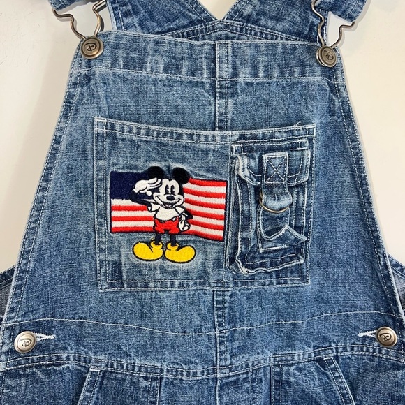 Vintage 90s Disney Mickey Mouse Denim Overalls - Picture 5 of 12